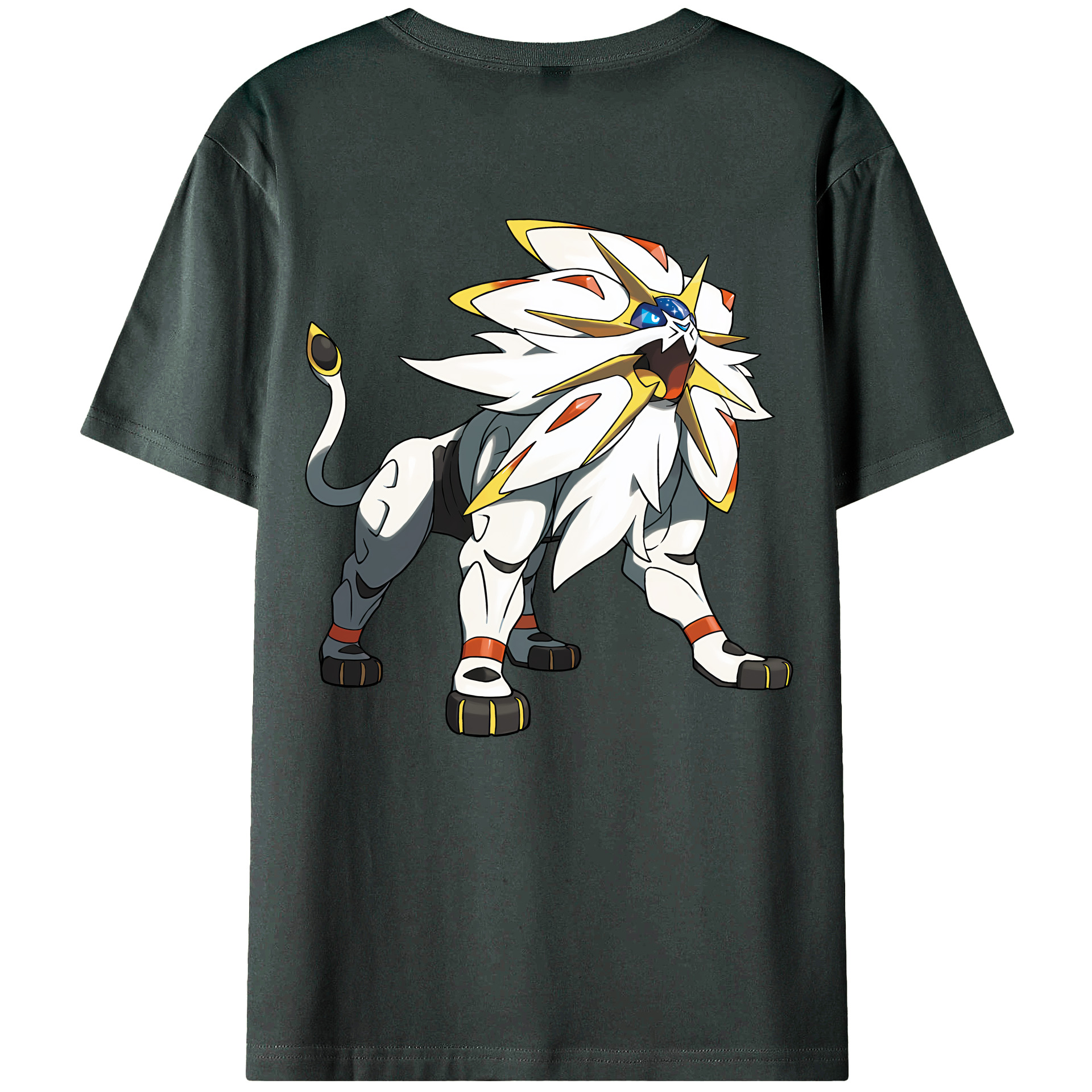 （画像用） ポケットモンスター Pokémon 綿100％ メンズ半袖Tシャツ（バックプリント） 通気性